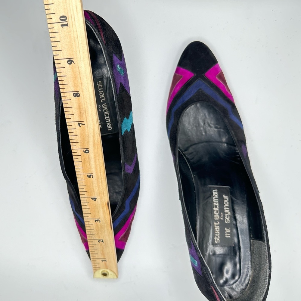 80s Colorful Designer Pumps, Stuart Weitzman for Mr Seymour 😍🤩❤️ - Picture 4 of 16